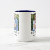 Personalized Family Photo Keepsake Gift Mug ツートーンマグカップ (中央)