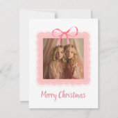 Personalized Family Photo Merry Christmas Card (正面)