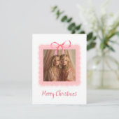 Personalized Family Photo Merry Christmas Card (スタンド正面)