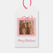 Personalized Family Photo Merry Christmas Gift Tag ギフトタグ (正面)