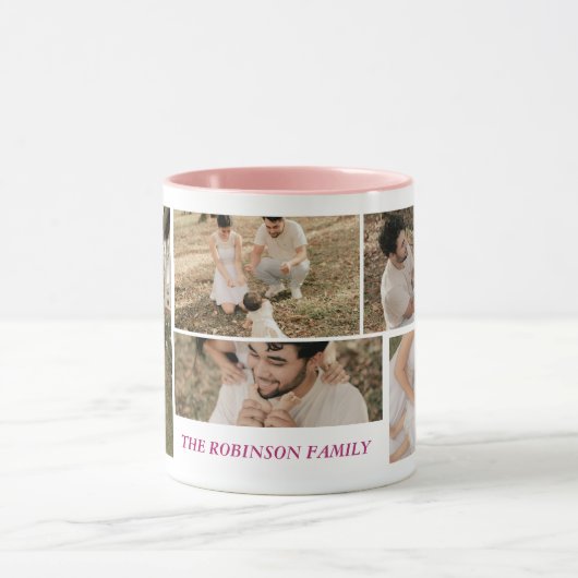 Personalized Family Photo Mug マグカップ (中央)