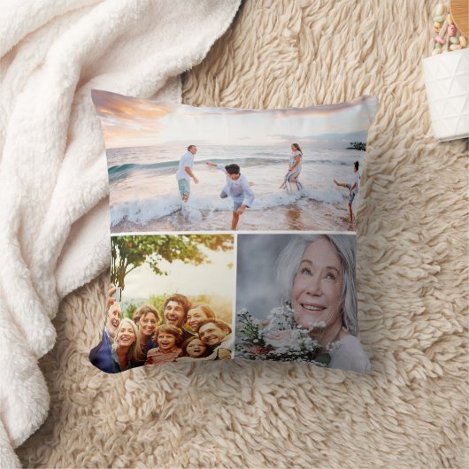 "Personalized Family Photo Pillow – Custom Keepsak クッション (ブランケット)