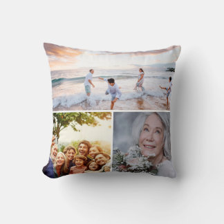 "Personalized Family Photo Pillow – Custom Keepsak クッション