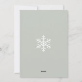 Personalized Family Photo Simple Minimalist シーズンカード (裏面)