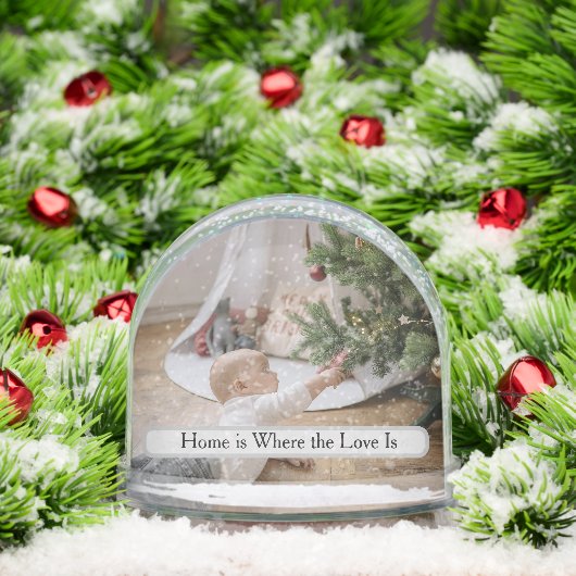 Personalized Family Photo Snow Globe (クリスマス)