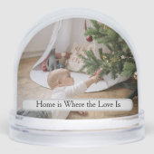 Personalized Family Photo Snow Globe (正面)
