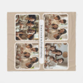  Personalized Family Photo-Together Is Everything フリースブランケット (正面(横))