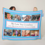 Personalized Family Photos | Gifts for Grandma フリースブランケット<br><div class="desc">A personalized gift for grandma. Perfect for Grandparents Day or a birthday. Upload your own pictures to make a beautiful photo blanket for your grandmother.</div>