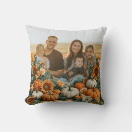 Personalized Family Pumpkin Fall Design クッション