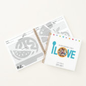 Personalized Family Recipe LOVE Notebook ノートブック (内部)