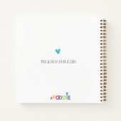 Personalized Family Recipe LOVE Notebook ノートブック (裏面)