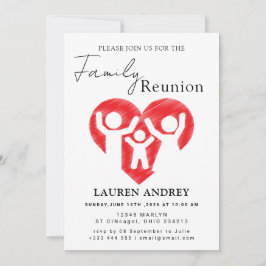 Personalized Family Reunion Party Invitation 招待状