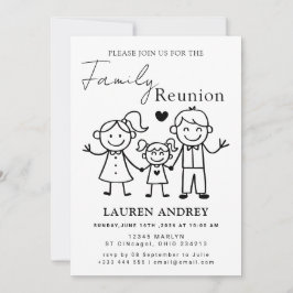 Personalized Family Reunion Party Invitation 招待状