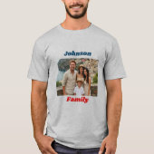 Personalized Family T-Shirt with Custom Text Tシャツ (正面)