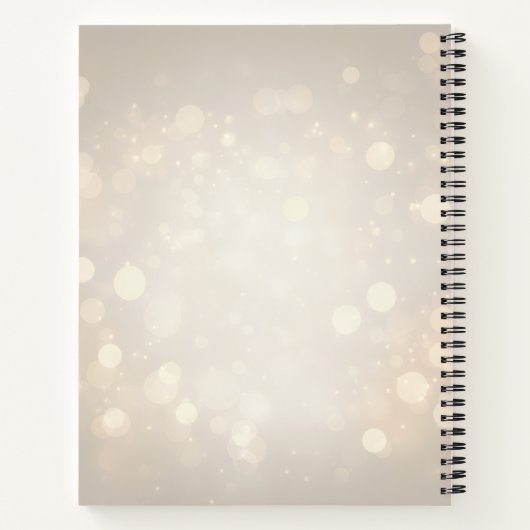 Personalized Family Tree Floral Notebook ノートブック (裏面)