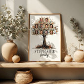 Personalized Family Tree Poster 10 Photo ポスター