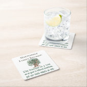 Personalized Family Tree Reunion スクエアペーパーコースター (インサイチュ)