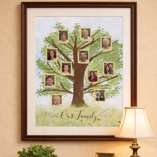 Personalized Family Tree With Photos ポスター