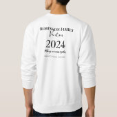 Personalized Family Vacation スウェットシャツ (裏面)