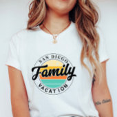 Personalized Family Vacation; Custom Summer Sunset Tシャツ