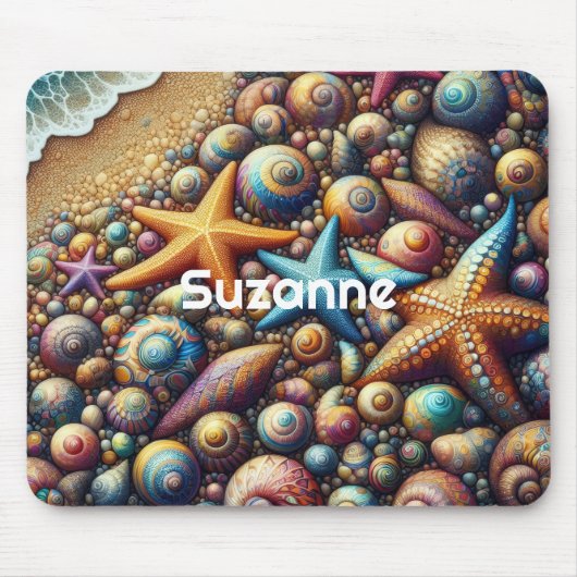 Personalized fantasy seashore Mousepad マウスパッド (正面)