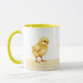 Personalized Farm Animal Mug – Cute Chick Design マグカップ