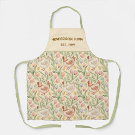 Personalized Farmhouse Hen Apron エプロン