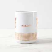 Personalized Farmhouse Hen Name Mug コーヒーマグカップ (中央)