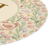 Personalized Farmhouse Monogram Glass Board カッティングボード (角)