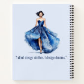 Personalized Fashion Sketch Book ノートブック (裏面)