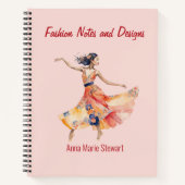 Personalized Fashion Sketch Book ノートブック (正面)