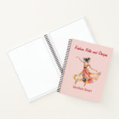 Personalized Fashion Sketch Book ノートブック (内部)