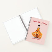 Personalized Fashion Sketch Book ノートブック (内部)