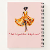 Personalized Fashion Sketch Book ノートブック (裏面)