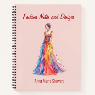 Personalized Fashion Sketch Book ノートブック