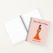 Personalized Fashion Sketch Book ノートブック (内部)