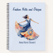 Personalized Fashion Sketch Book ノートブック (正面)