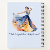 Personalized Fashion Sketch Book ノートブック (裏面)