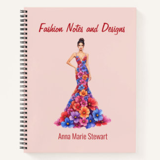 Personalized Fashion Sketch Book ノートブック