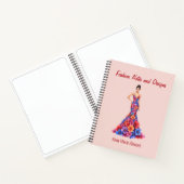 Personalized Fashion Sketch Book ノートブック (内部)