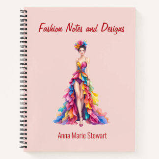 Personalized Fashion Sketch Book ノートブック