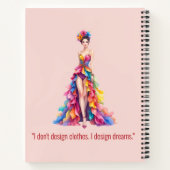 Personalized Fashion Sketch Book ノートブック (裏面)