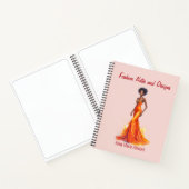 Personalized Fashion Sketch Book ノートブック (内部)