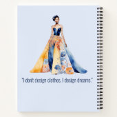 Personalized Fashion Sketch Book ノートブック (裏面)