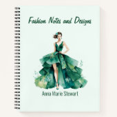 Personalized Fashion Sketch Book ノートブック (正面)