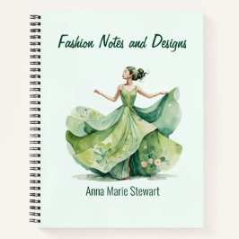 Personalized Fashion Sketch Book ノートブック