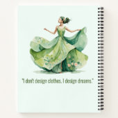Personalized Fashion Sketch Book ノートブック (裏面)