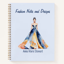Personalized Fashion Sketch Book ノートブック