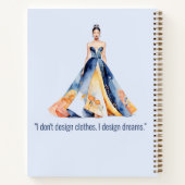 Personalized Fashion Sketch Book ノートブック (裏面)