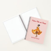 Personalized Fashion Sketch Book ノートブック (内部)